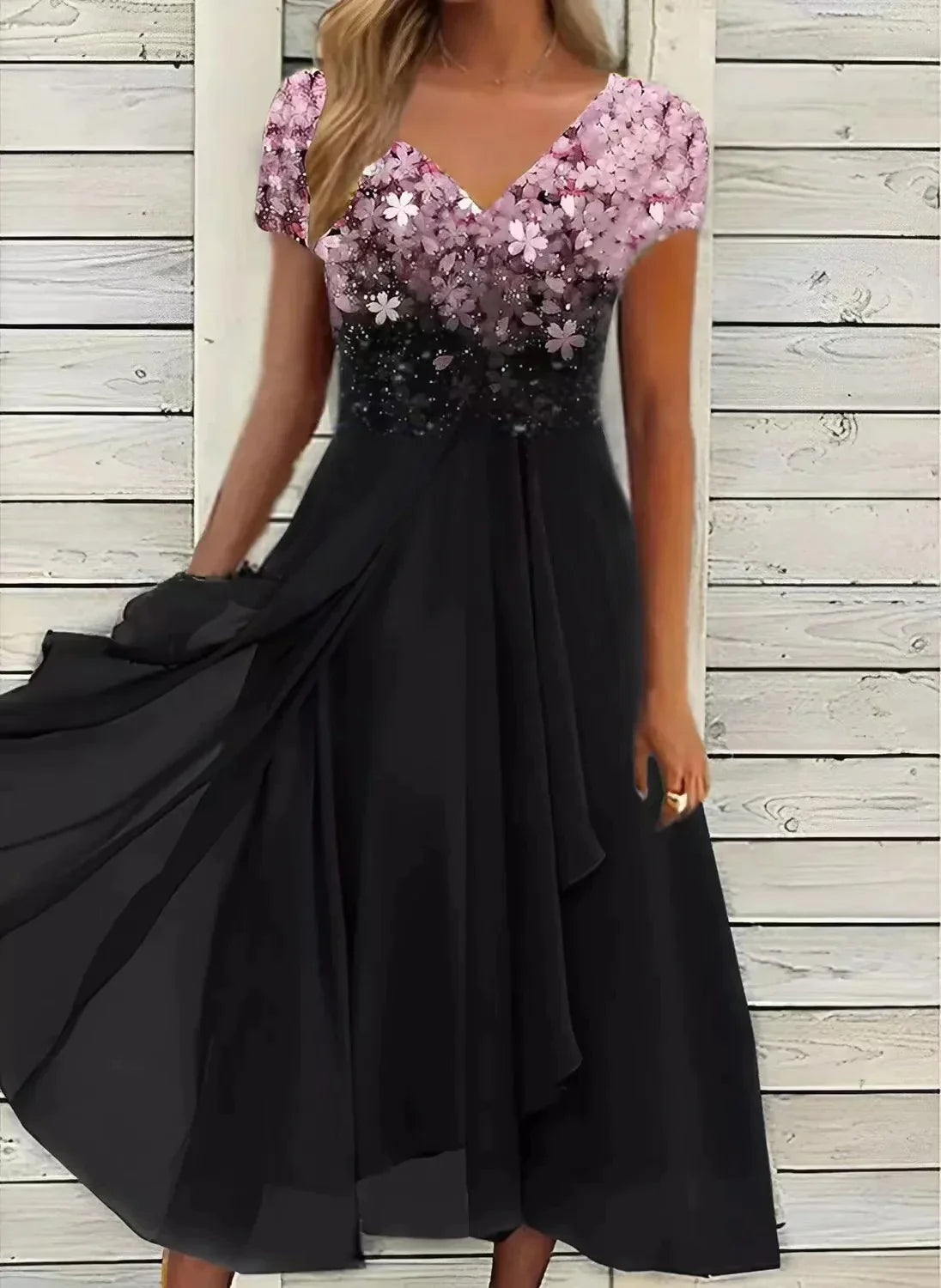 Evening Dress Women Waist-Defining Fit Elegant Occasion