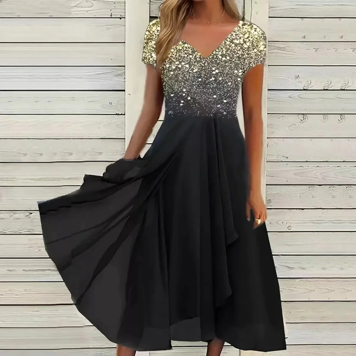 Evening Dress Women Waist-Defining Fit Elegant Occasion