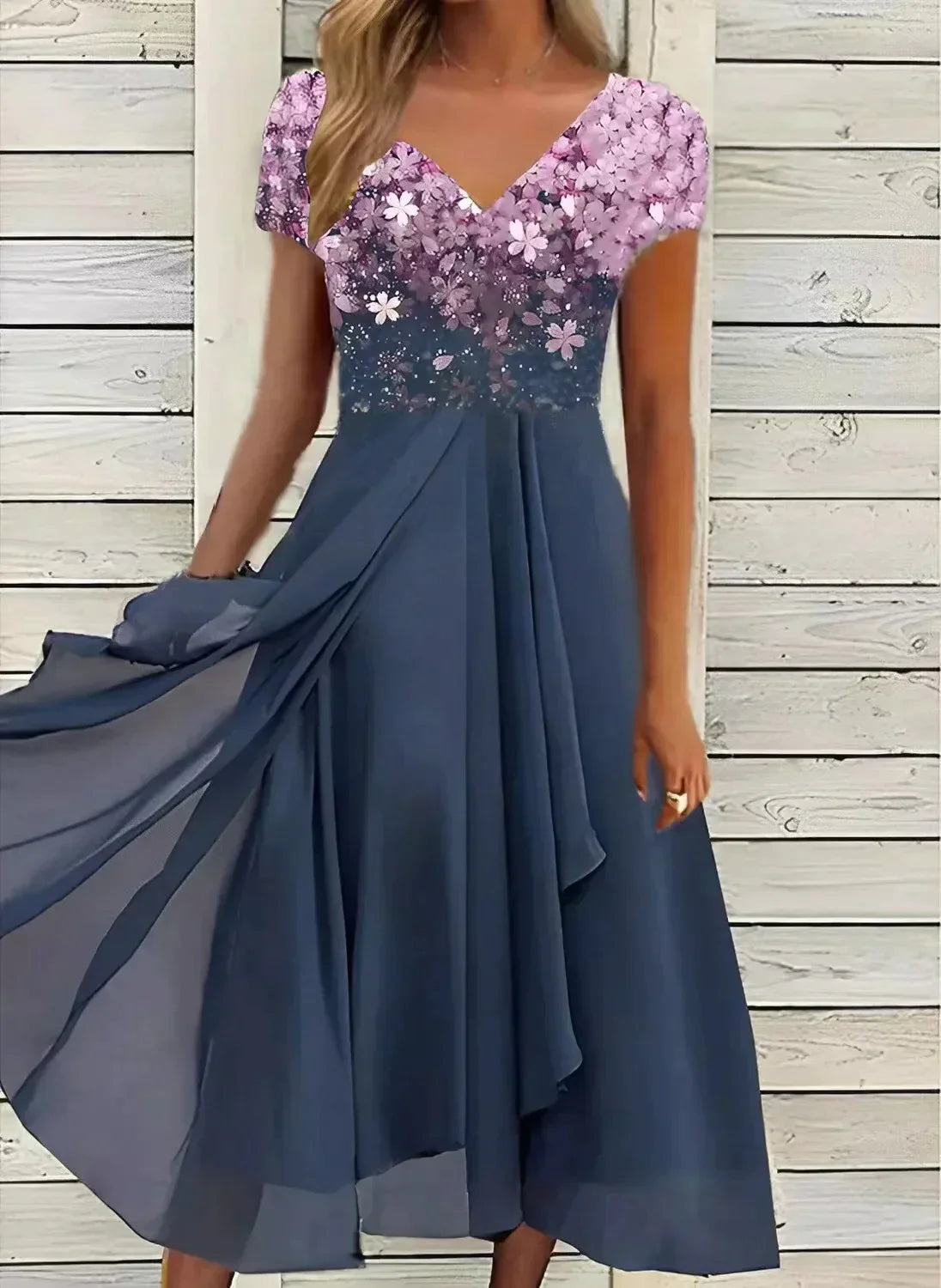 Evening Dress Women Waist-Defining Fit Elegant Occasion