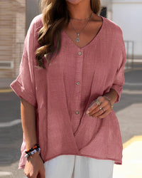 Blouse Women Relaxed Fit Casual Summer