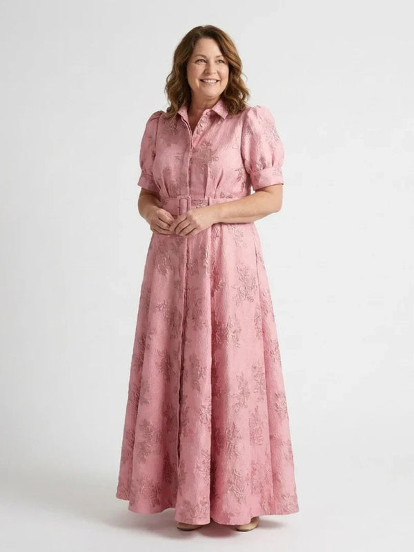 Maxi Shirt Dress Women Tailored Fit Casual Summer