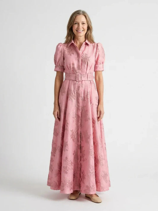 Maxi Shirt Dress Women Tailored Fit Casual Summer