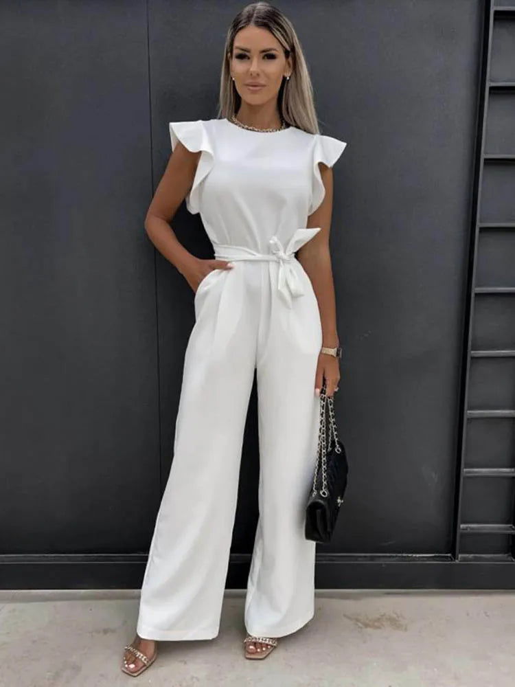 Jumpsuit Women Regular Fit Casual Summer Elegant