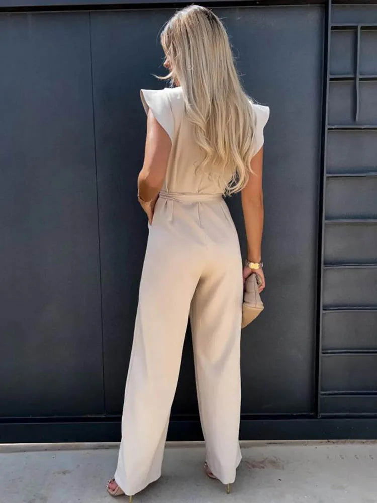 Jumpsuit Women Regular Fit Casual Summer Elegant