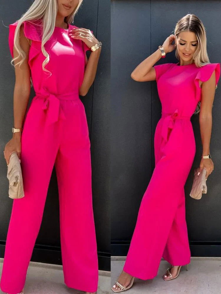 Jumpsuit Women Regular Fit Casual Summer Elegant