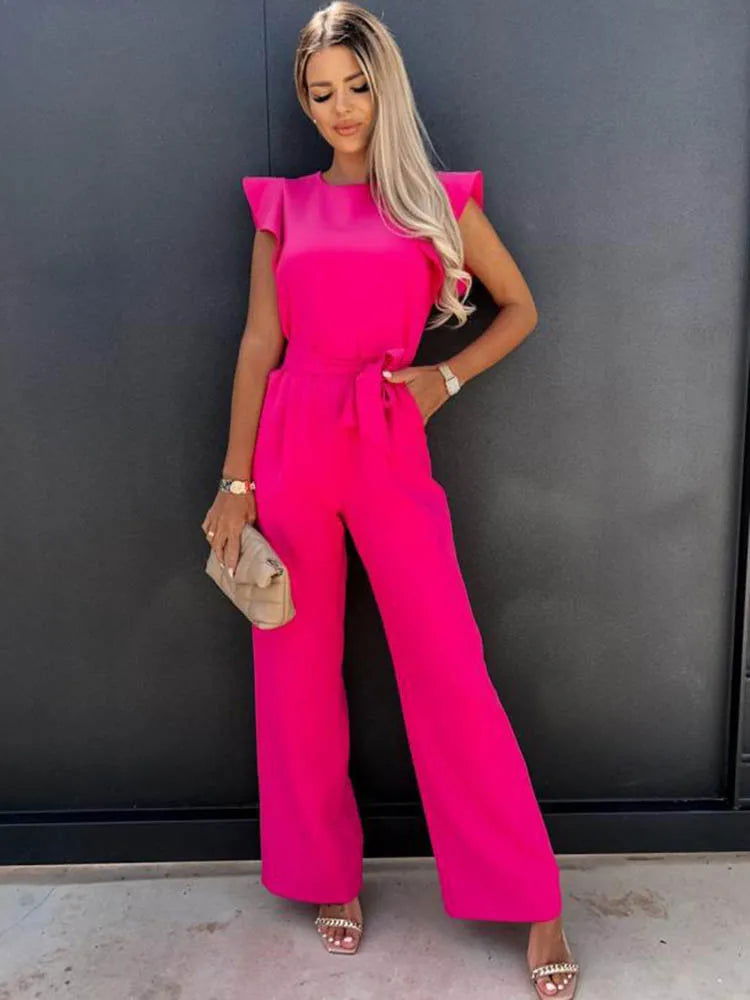 Jumpsuit Women Regular Fit Casual Summer Elegant