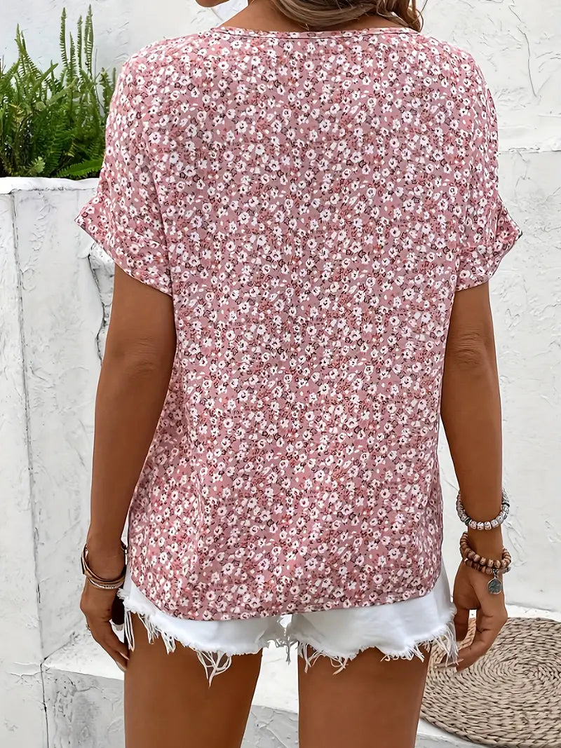 Blouse Women Relaxed Fit Casual Summer Floral