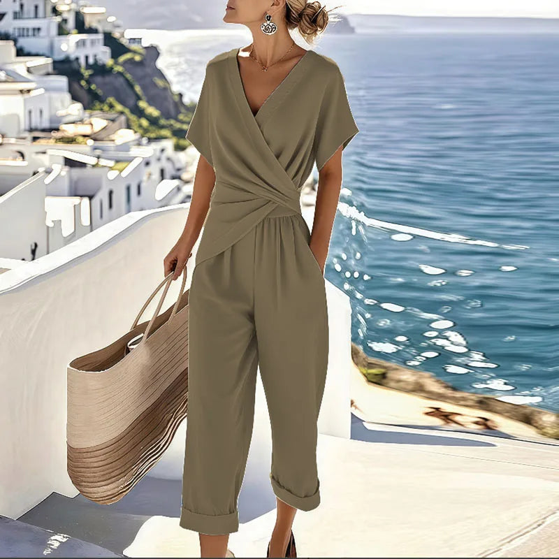 Two-Piece Set Women Relaxed Fit Casual Summer