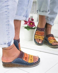 Summer Sandals Women Regular Fit Casual Colorful