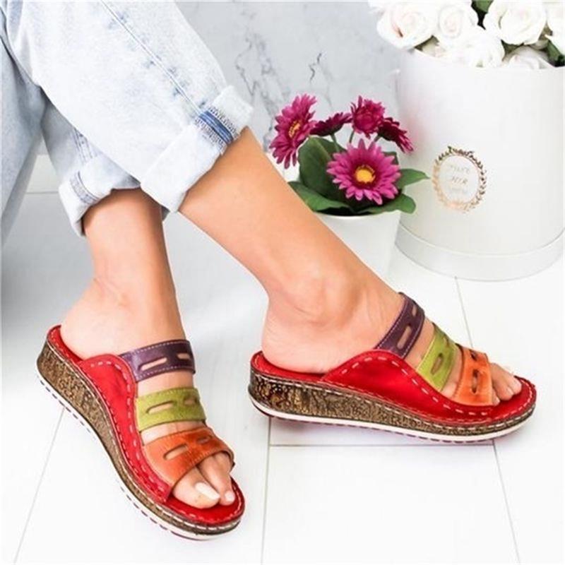 Summer Sandals Women Regular Fit Casual Colorful