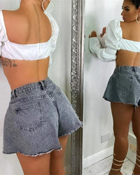 Loose Women Summer Shorts High Waist Casual