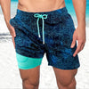 Swim Shorts Men Regular Fit Casual Summer Tropical Print
