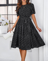 Midi Dress Women Regular Fit Casual Elegant