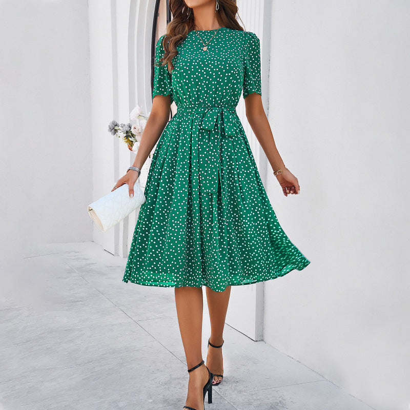 Midi Dress Women Regular Fit Casual Elegant