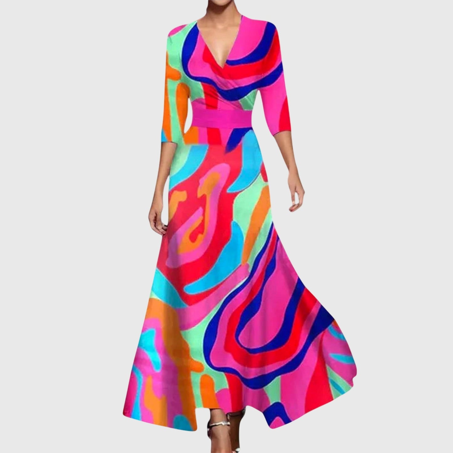 Elegant Dress Women Tailored Fit Casual Chic