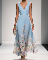 Maxi Dress Women Regular Fit Casual Summer Floral