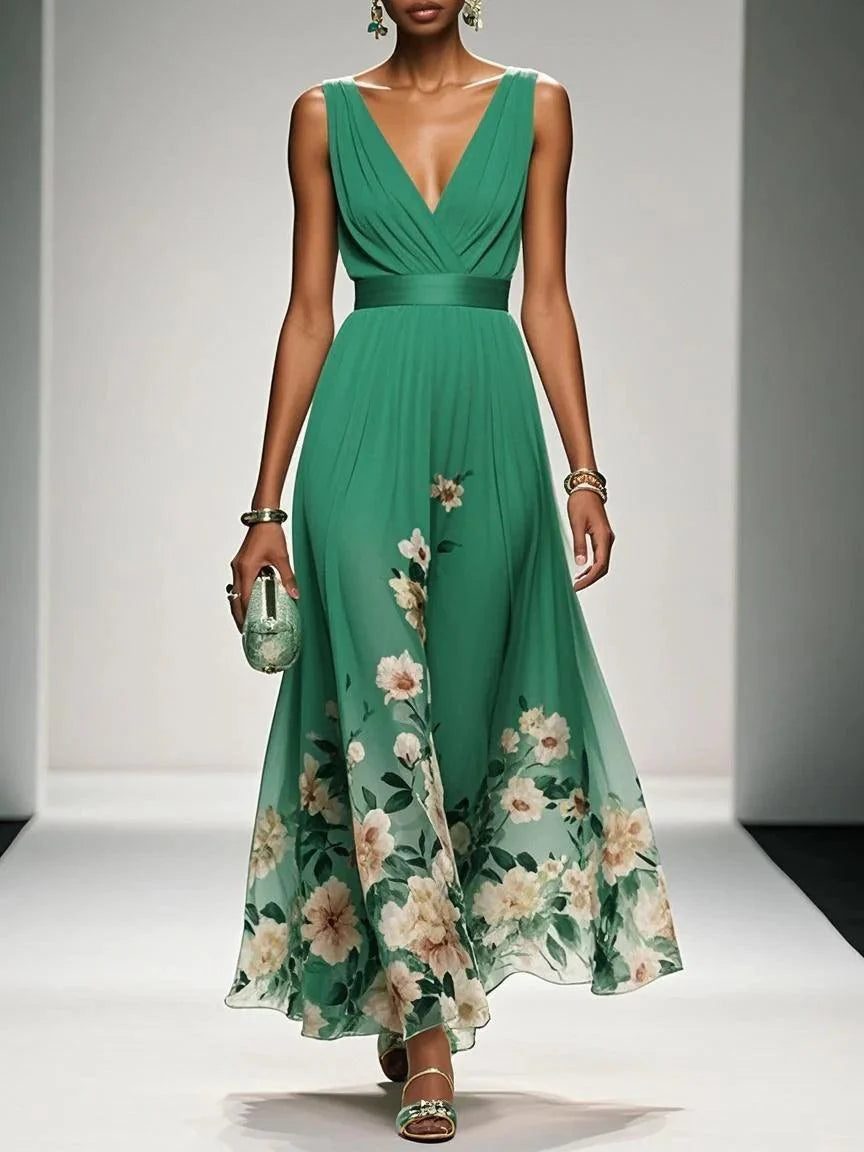 Maxi Dress Women Regular Fit Casual Summer Floral
