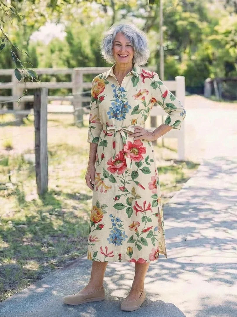 Midi Dress Women Relaxed Fit Casual Summer