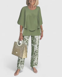 Two-Piece Set Women Regular Fit Casual Elegant
