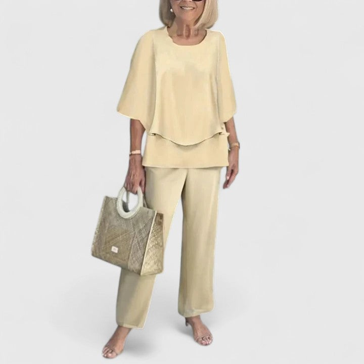 Two-Piece Set Women Regular Fit Casual Elegant