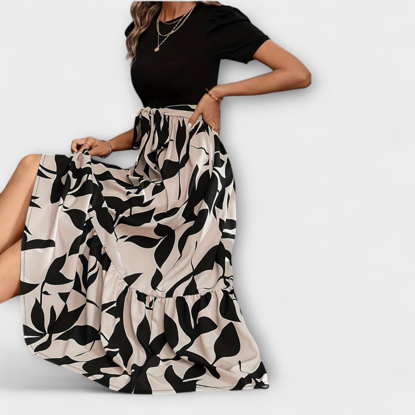 Maxi Dress Women Slim Fit Business Casual Elegant