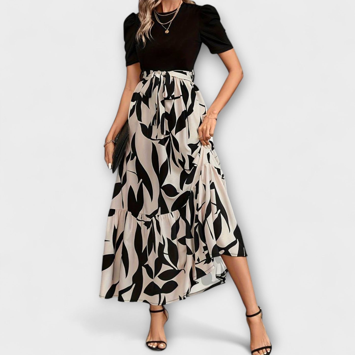 Maxi Dress Women Slim Fit Business Casual Elegant