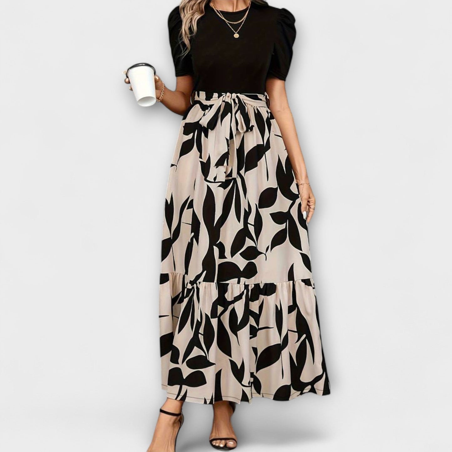 Maxi Dress Women Slim Fit Business Casual Elegant
