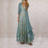 Maxi Dress Women Regular Fit Casual Floral Summer