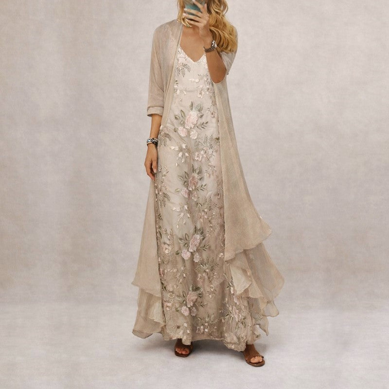 Maxi Dress Women Regular Fit Casual Floral Summer
