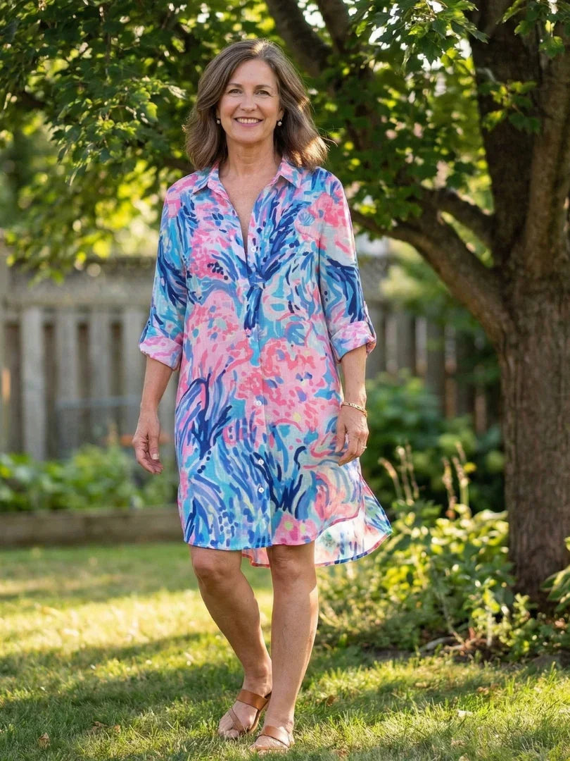 Shirt Dress Women Relaxed Fit Casual Summer