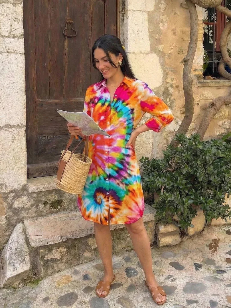 Shirt Dress Women Relaxed Fit Casual Summer