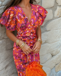 Dress Women Regular Fit Casual Summer Vibrant Print