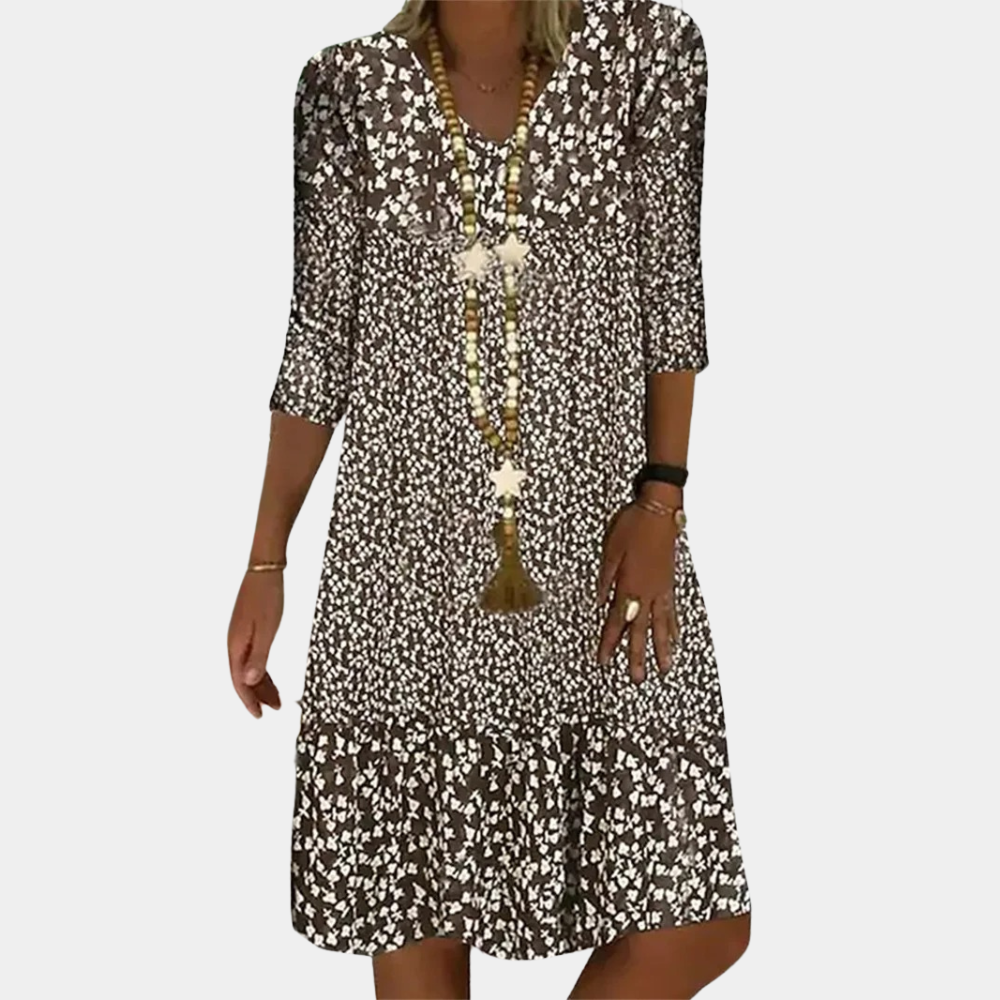 Midi Dress Women Regular Fit Casual Summer