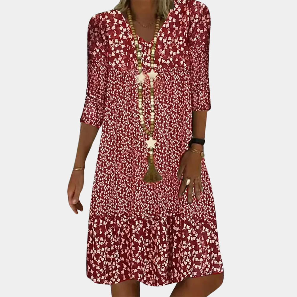 Midi Dress Women Regular Fit Casual Summer