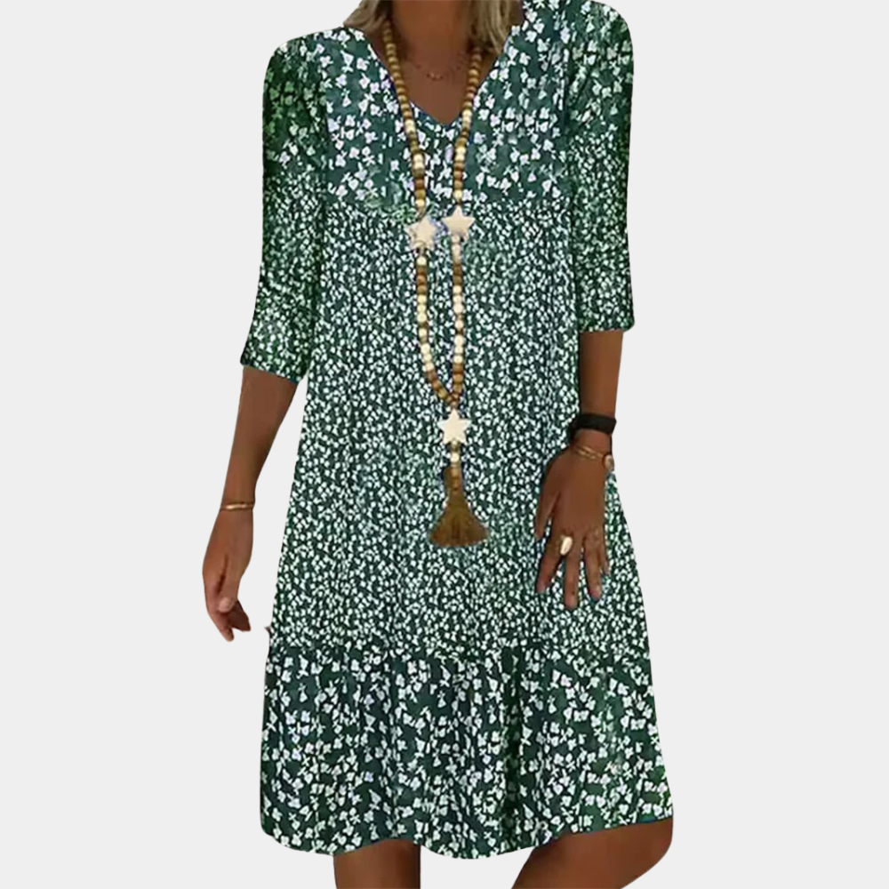 Midi Dress Women Regular Fit Casual Summer