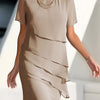 Chiffon Dress Women Regular Fit Casual Summer