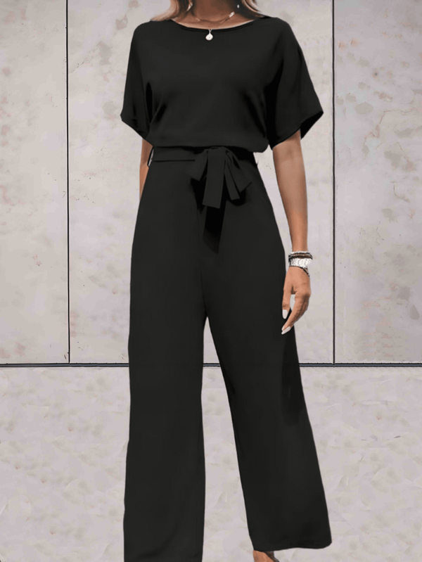 Wide-Leg Jumpsuit Women Relaxed Fit Casual Summer