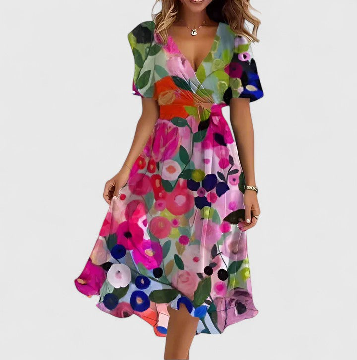 Short Dress Women Slim Fit Leisure Summer