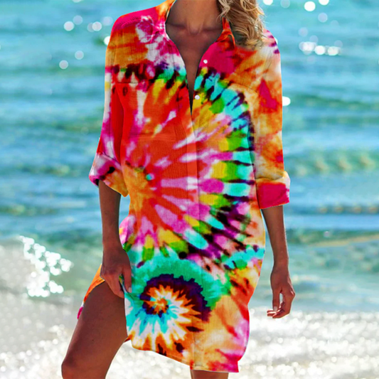 Shirt Dress Women Relaxed Fit Casual Semi-Formal