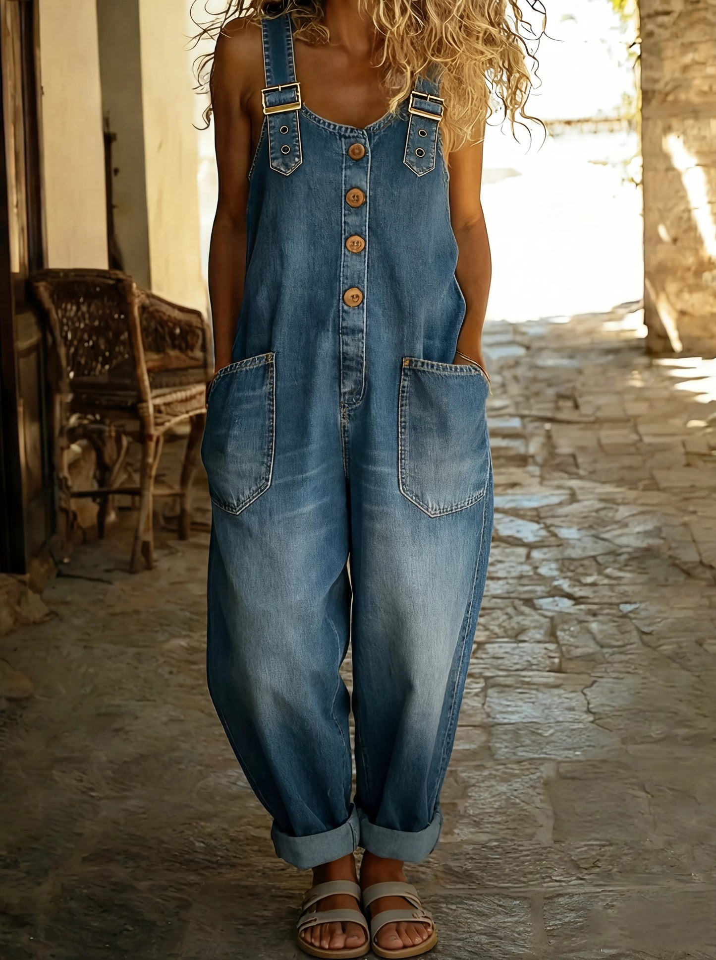 Jumpsuit Women Loose Fit Casual Leisure
