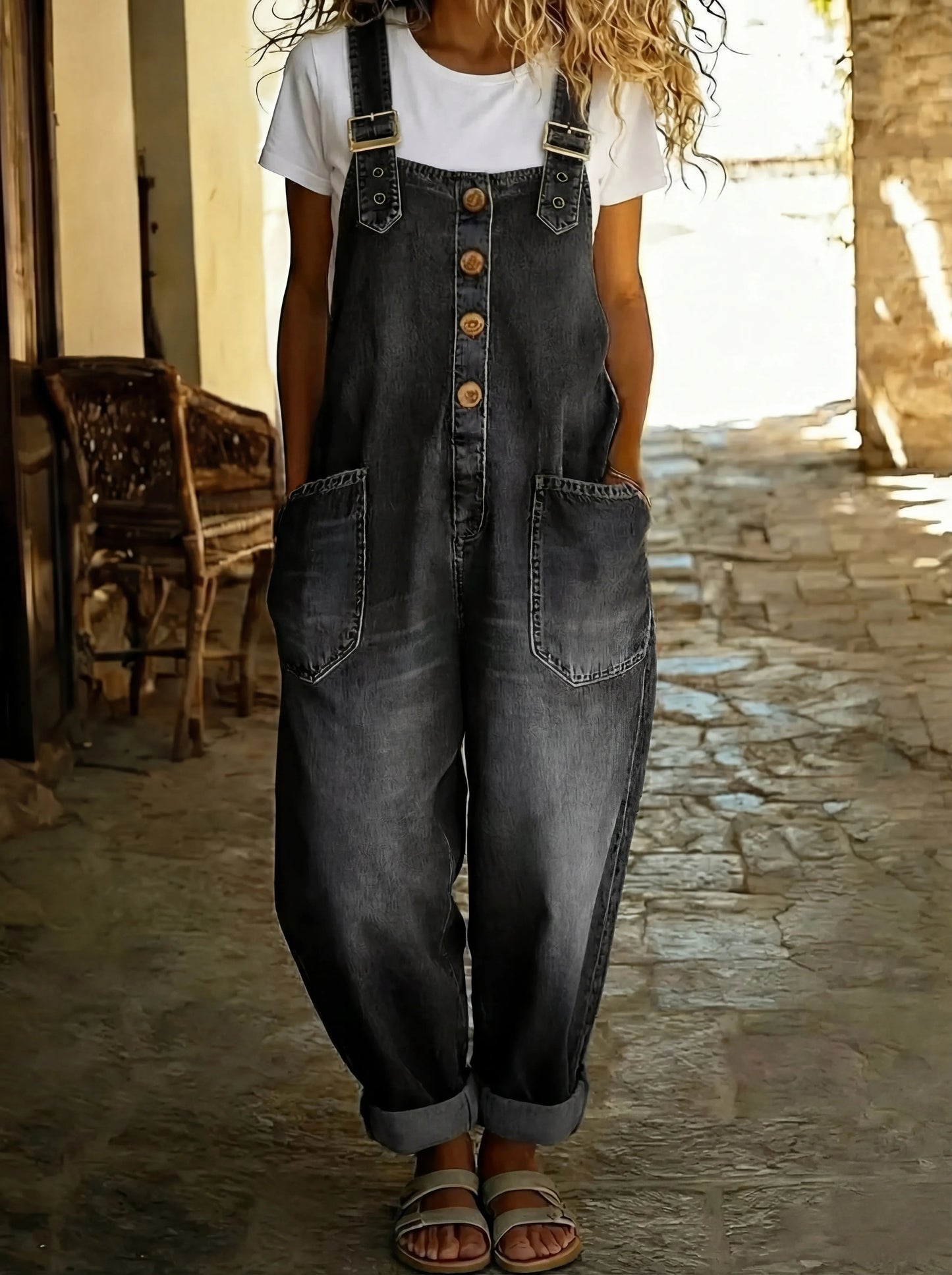 Jumpsuit Women Loose Fit Casual Leisure