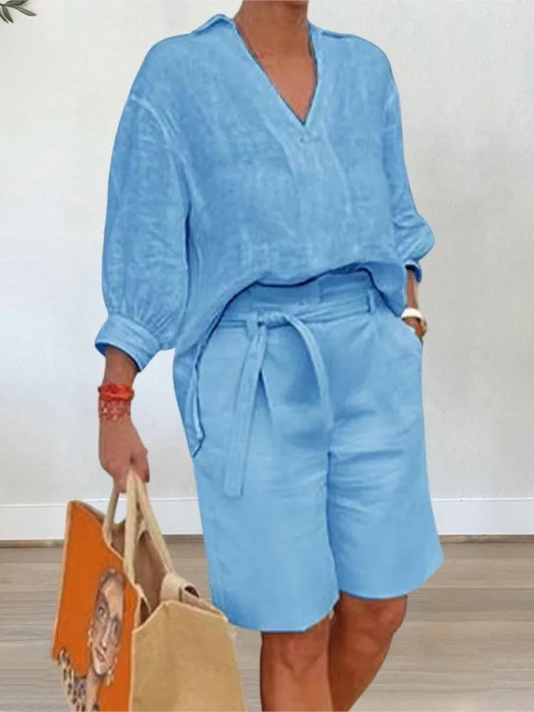 Two-Piece Set Women Relaxed Fit Casual Summer