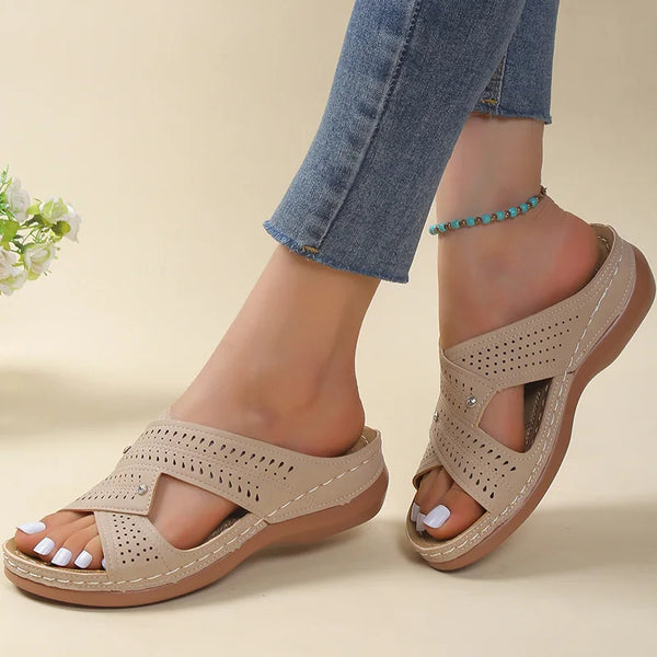 Sandals Women Casual Summer Crisscross Straps Comfortable Fit