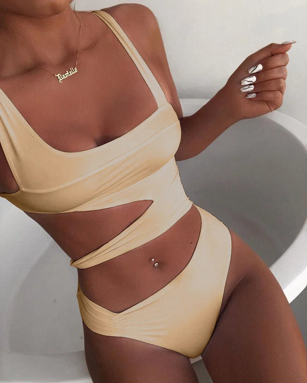 One-Piece Swimsuit Women Fitted Summer Beach