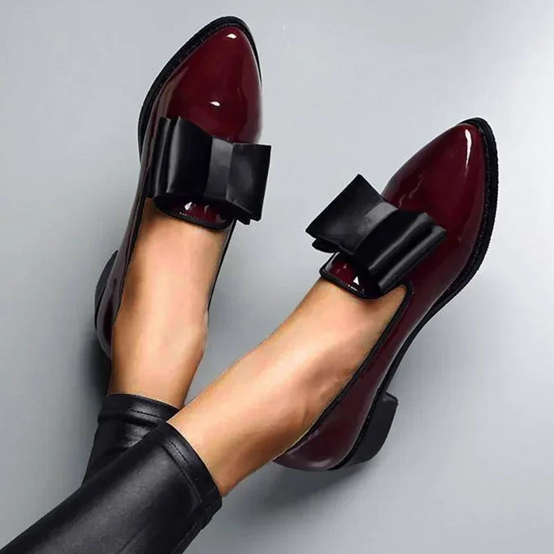 Patent Loafers Women Regular Fit Elegant Casual
