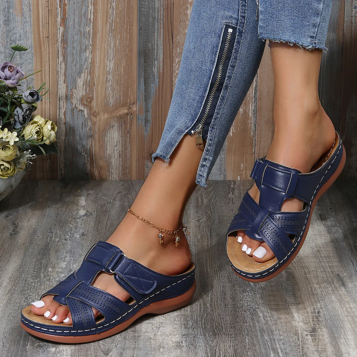 Women’s Adjustable Strap Sandals Summer Casual Comfortable Fit