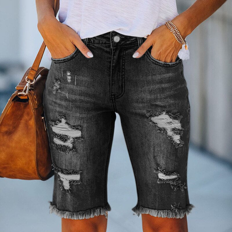 Bermuda Shorts Women Relaxed Fit Casual Summer