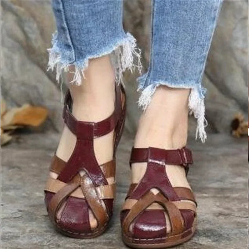 Adjustable Strap Sandals Women Regular Fit Casual Summer