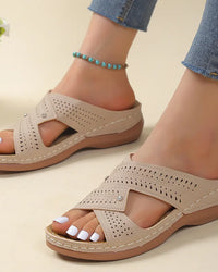 Sandals Women Casual Summer Crisscross Straps Comfortable Fit
