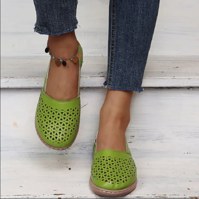 Moccasins Women Casual Elegant Perforated Design Comfortable